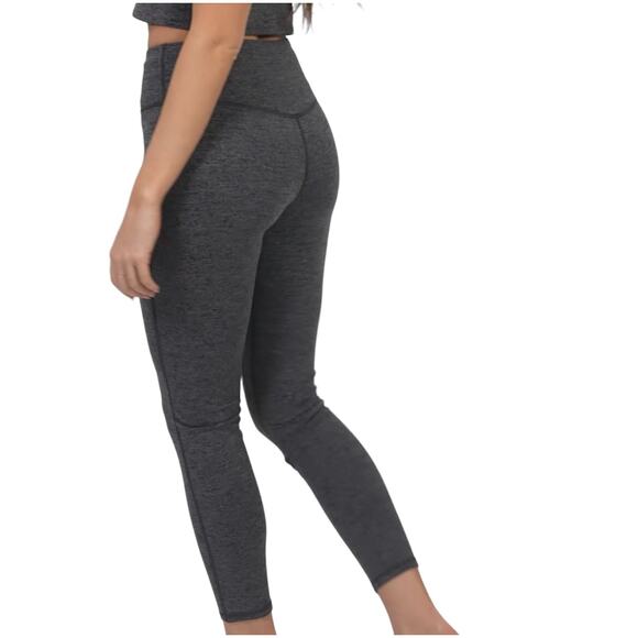 Feat Solace Leggings Heather Charcoal Gray High Rise Large - Picture 4 of 10